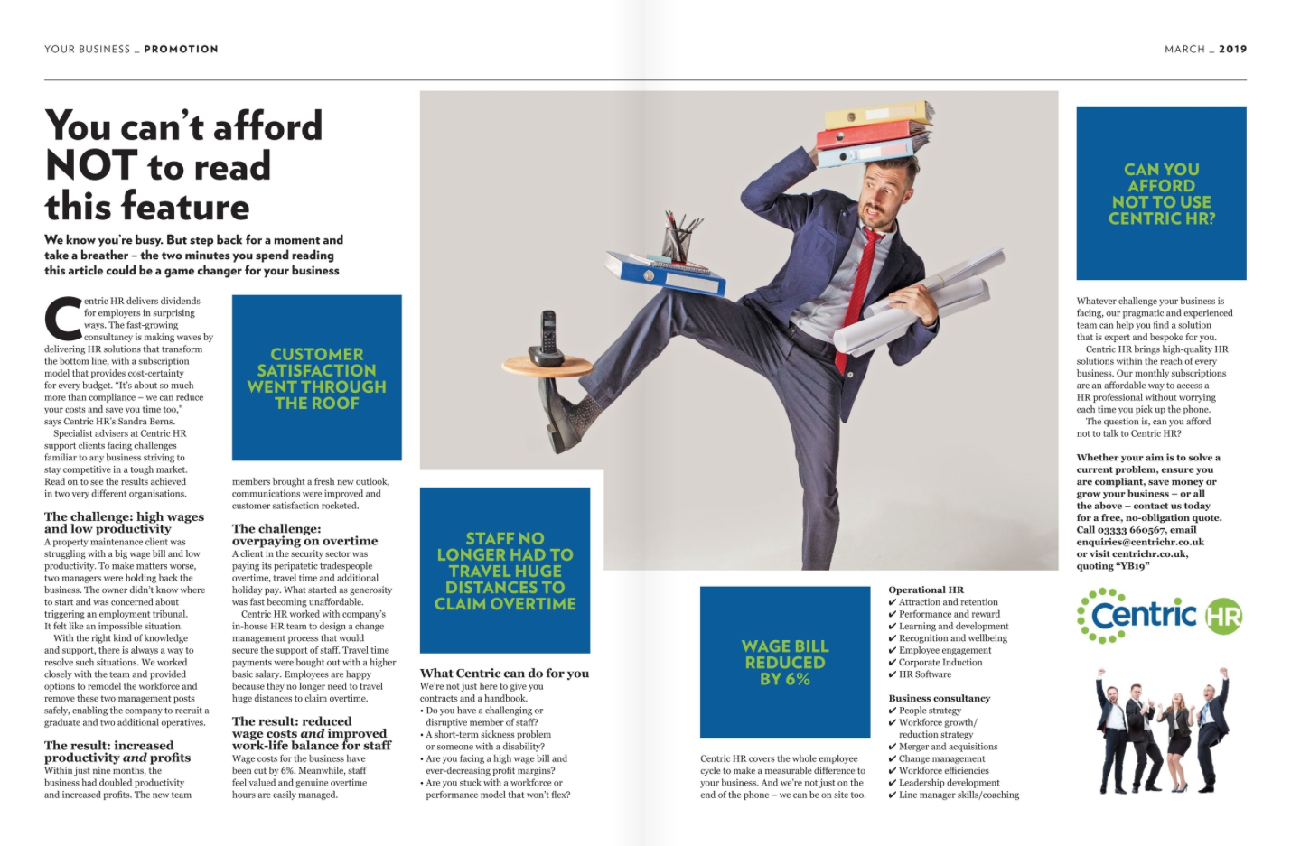 Your Business Magazine Feature - Centric HR